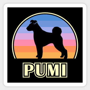 Pumi Vintage Sunset Dog Sticker